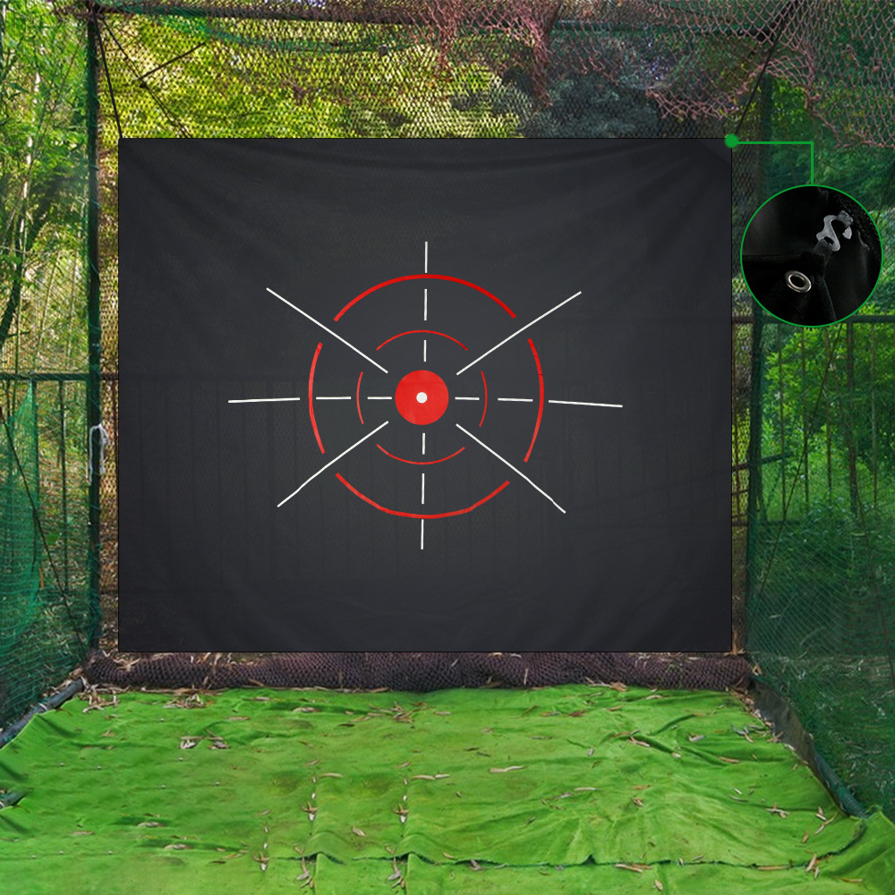 Golf Putting Mat - 168x146cm Tkanina do celowania golfowego Siatka