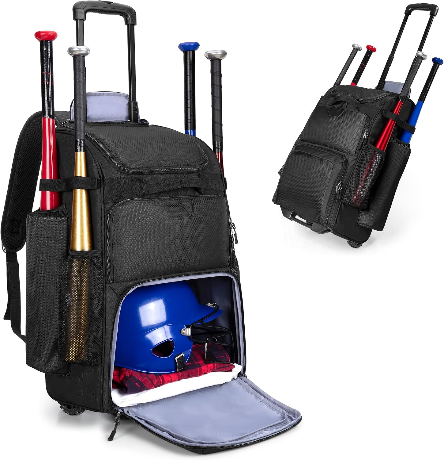 Sports Equipment Bag With Wheels - Plecak na kółkach do baseballu, wytrzymała