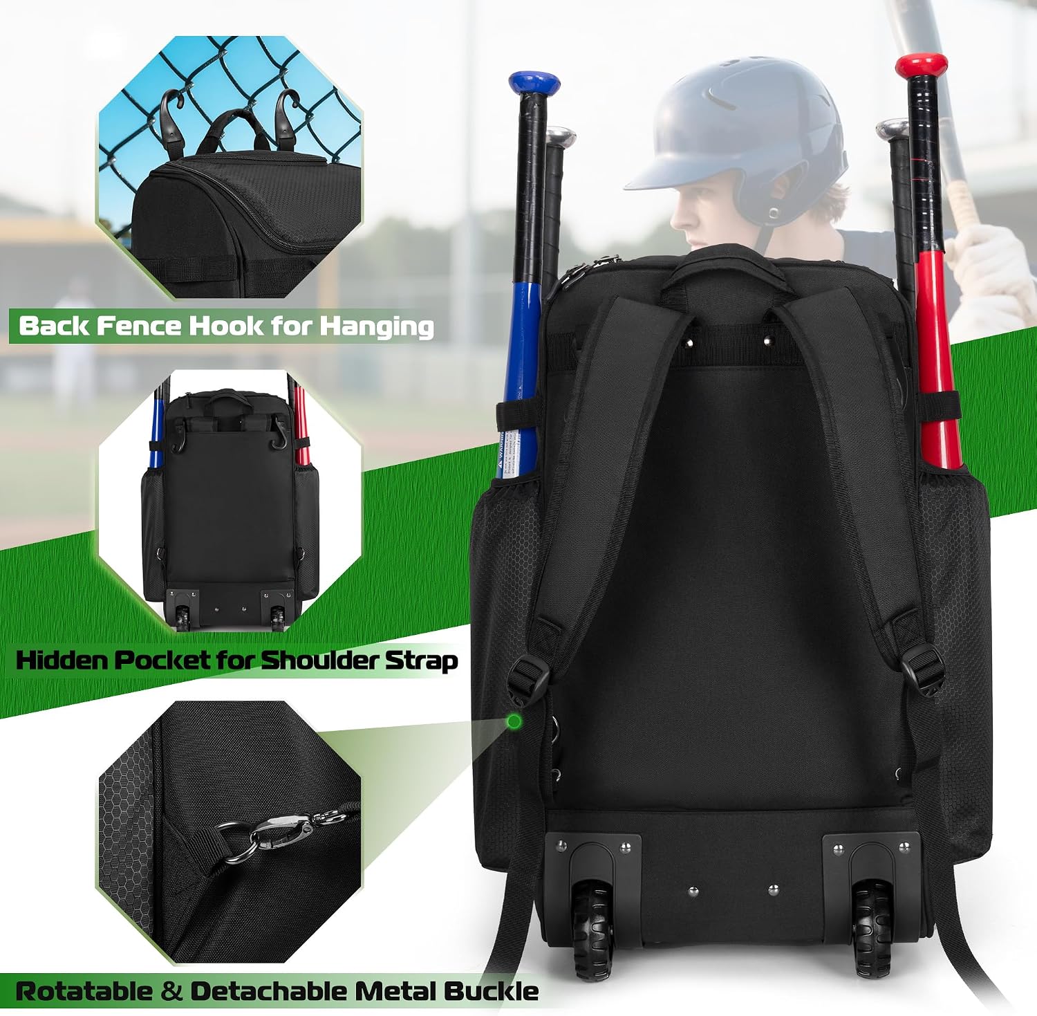 Plecak na kółkach do baseballu – Sports Equipment Bag With Wheels recenzja i cena